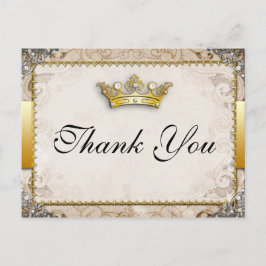 Sprookjesachtige bruiloft dank u Briefkaart