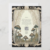 Sprookjesachtige bruiloft Fairycore Paddenstoelen  Kaart (Achterkant)