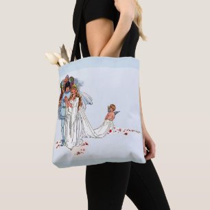 sprookjesachtige bruiloft tote bag