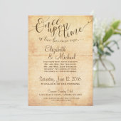 Sprookjesachtige bruiloft uitnodiging eens (Staand voorkant)