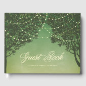 Sprookjesachtige Buitenverlichting Huwelijks Gastb Gastenboek (Voorkant)