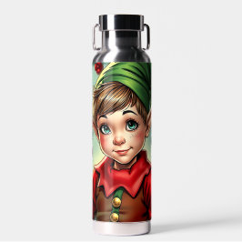 Sprookjesachtige Cartoon Elf | Kerstmis Waterfles