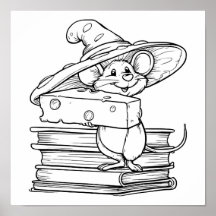 Sprookjesachtige Cartoon Kunst: Vrolijke Muis Kara