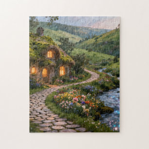 Sprookjesachtige Cottage Tuin Puzzel