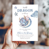 Sprookjesachtige Dromerige Blue Boy Dragon Baby sh Kaart