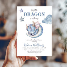 Sprookjesachtige Dromerige Blue Boy Dragon Baby sh