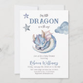 Sprookjesachtige Dromerige Blue Boy Dragon Baby sh Kaart (Voorkant)