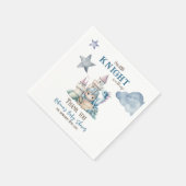 Sprookjesachtige Dromerige Draak Blauw Ridder Baby Servet (Hoek)