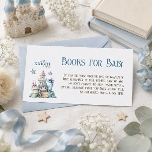 Sprookjesachtige Dromerige Drakenridder Boek Baby Informatiekaartje