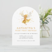 Sprookjesachtige eerste grillige Waterverf 1e verj Kaart (Staand voorkant)