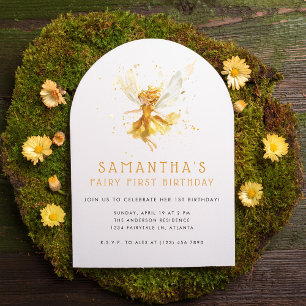 Sprookjesachtige eerste grillige Waterverf 1e verj Kaart