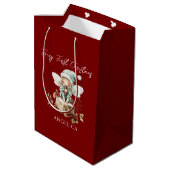 Sprookjesachtige Eerste Kerstmis Medium Cadeauzakje (Achterkant Gekanteld)