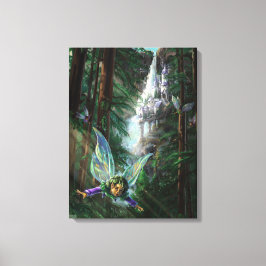 Sprookjesachtige en Kasteel Fantasy Kunst Canvas Afdruk