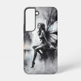 Sprookjesachtige fantasie regenachtige nachtwegen samsung galaxy hoesje