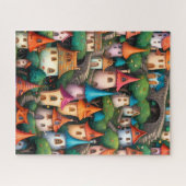 Sprookjesachtige Feeën Huizen Dorp Legpuzzel (Horizontaal)