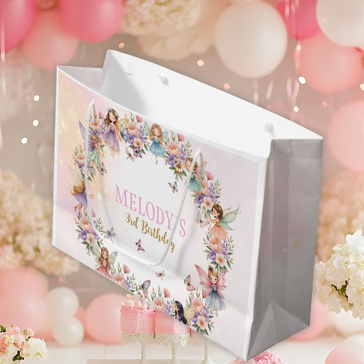 Sprookjesachtige feeëntuin 3e verjaardag groot cadeauzakje