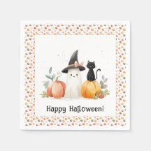 Sprookjesachtige Geest en Zwarte Kat Halloween
