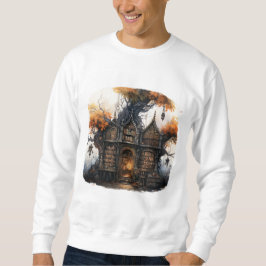 Sprookjesachtige gezellige Halloween-cottage-fanta Trui