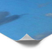 Sprookjesachtige Giraffe in de Wolken Poster (Hoek)