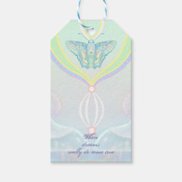 Sprookjesachtige glazen pantoffels, waar dromen ui cadeaulabel