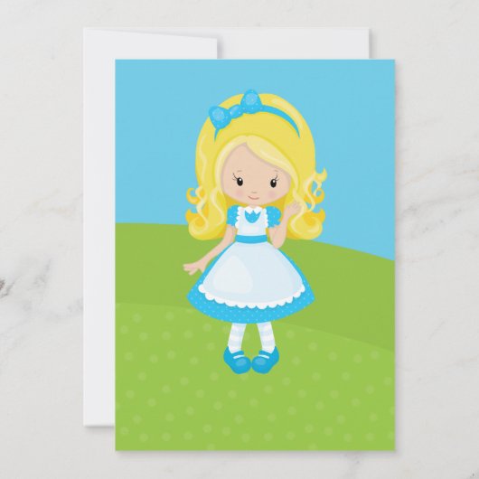 Sprookjesachtige Goudlokjes en Beren Meisjes Verja Kaart (Achterkant)