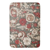 sprookjesachtige grillige kerstdecoraties, bloemen badmat (Voorkant Verticaal)
