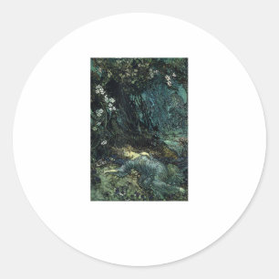 Sprookjesachtige Grunge Fairycore Esthetiek Cottag Ronde Sticker
