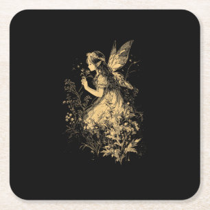Sprookjesachtige Grunge Goblincore Cottagecore Fai Kartonnen Onderzetters