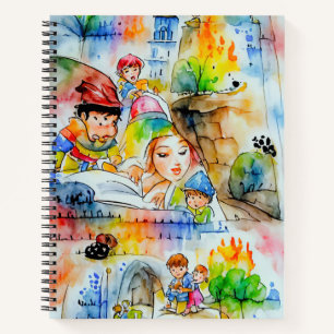 Sprookjesachtige Illustratie Notitieboek