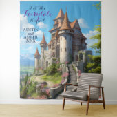 Sprookjesachtige Kasteel Achtergrond Hangende Acht Wandkleed (In situ)