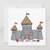 Sprookjesachtige kasteelschets kaart (Voorkant)