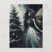 Sprookjesachtige Kerst Glitch Briefkaart (Voorkant)