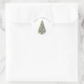 Sprookjesachtige Kerstboom Sticker (Tas)