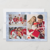 Sprookjesachtige kerstkoekjes familie foto's feestdagenkaart (Achterkant)