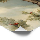 Sprookjesachtige Kerstmiskabouters in Winterbos Perfect Poster (Hoek)