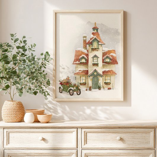 Sprookjesachtige kerstprentenboek Kinderen Poster