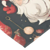 sprookjesachtige kerstversieringen, bladeren, bloe tafelkleed (Gekanteld)