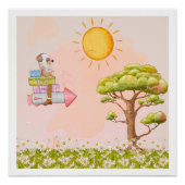 Sprookjesachtige kinderkamerkunst perfect poster (Voorkant)