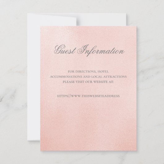 Sprookjesachtige koets bruiloftsreceptie informati save the date (Achterkant)