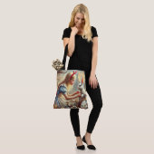 Sprookjesachtige Kunst Alice en Witte Konijn Tote Bag (Op model)