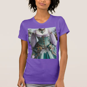 Sprookjesachtige lente pastel bloemenjurk t-shirt