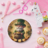 Sprookjesachtige Leprechaun Goud Pot Papieren Bord (Feest)