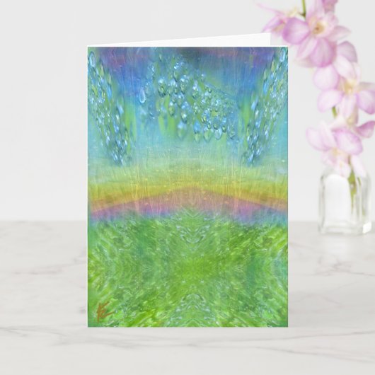 Sprookjesachtige lichten schitteren boven smaragdg kaart (Orchidee)