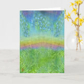 Sprookjesachtige lichten schitteren boven smaragdg kaart (Gele Bloem)