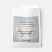 Sprookjesachtige lovebirds bruiloft bedankzakje (Voorkant)