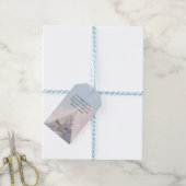 Sprookjesachtige lovebirds bruiloft cadeaulabel (Met Touw)