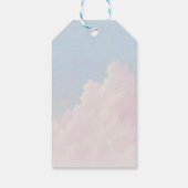 Sprookjesachtige lovebirds bruiloft cadeaulabel (Achterkant)