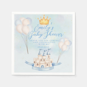 Sprookjesachtige magie Castle Crown party Baby sho Servet