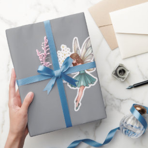 Sprookjesachtige Magische Fee Sticker Cadeaupapier