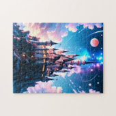 Sprookjesachtige Magische Kasteel Fantasy Art Legpuzzel (Horizontaal)